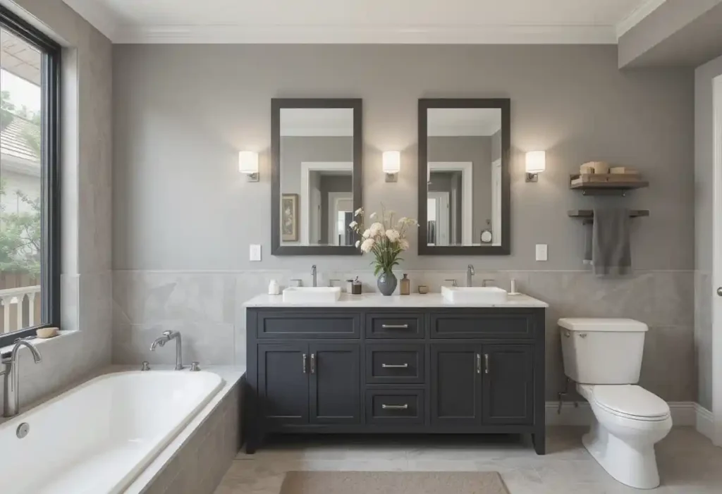 Dark Grey Vanity for a Bold and Elegant Look