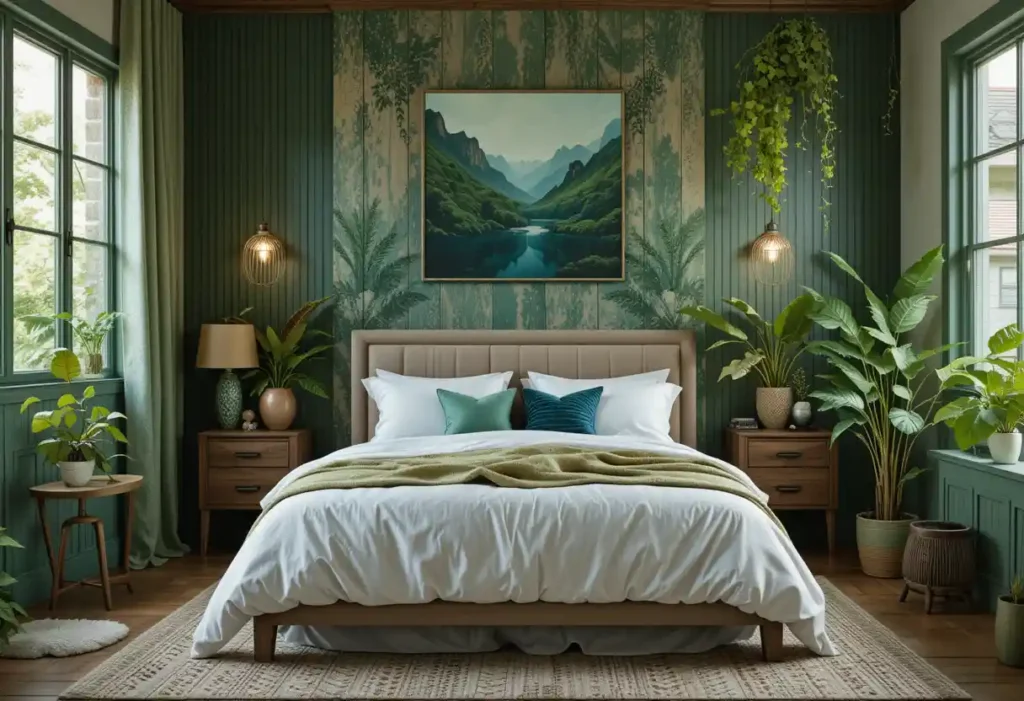 Eco-Friendly Green Décor for a Sustainable Bedroom ideas