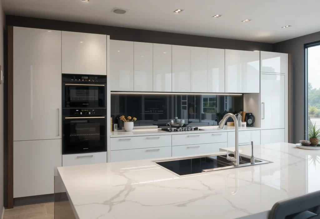 High-gloss kitchen cabinet ideas