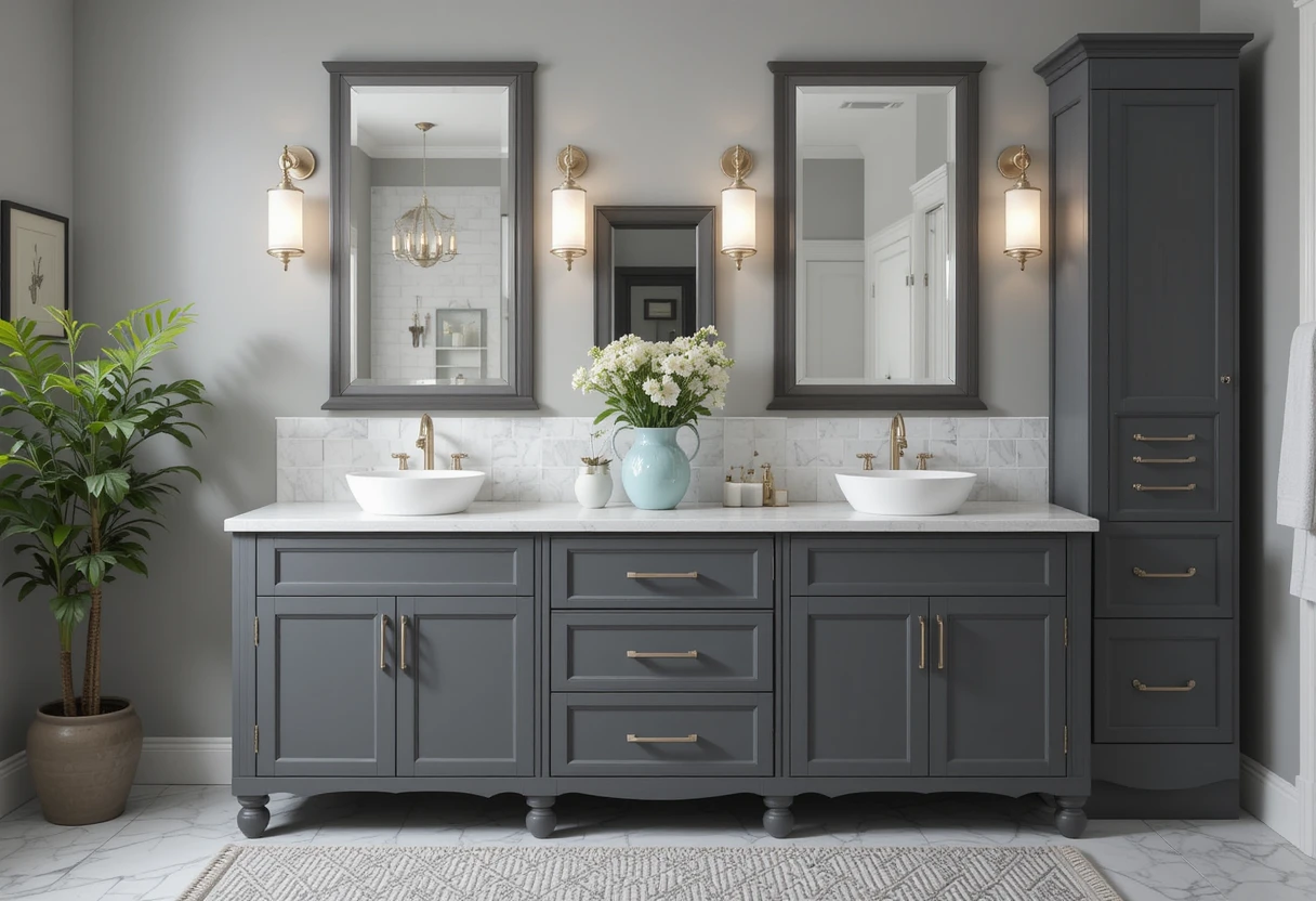 You are currently viewing Grey Bathroom Vanity Ideas for a Stunning Makeover 2025
