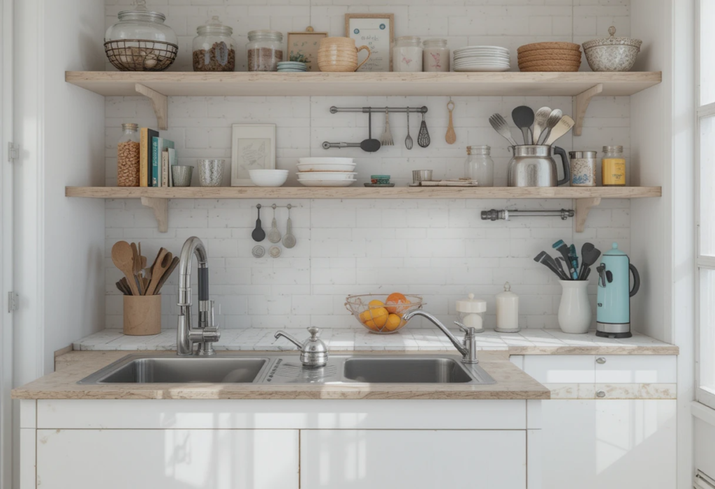 Choose Small Tools to Save Room, Small Space Kitchen Ideas.