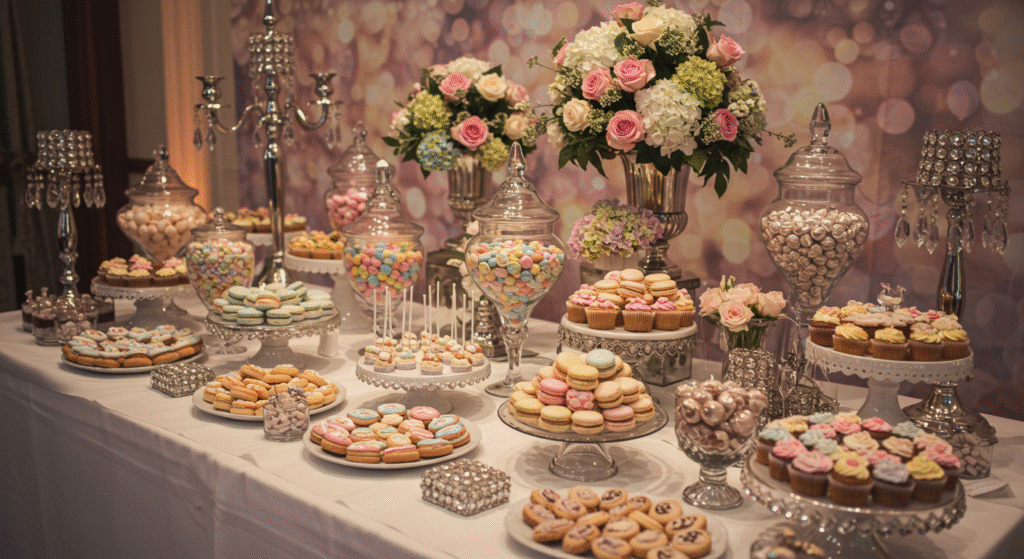 Elegant Candy Table Styling for Weddings, Irresistible Candy Table Ideas for Weddings That Wow Guests