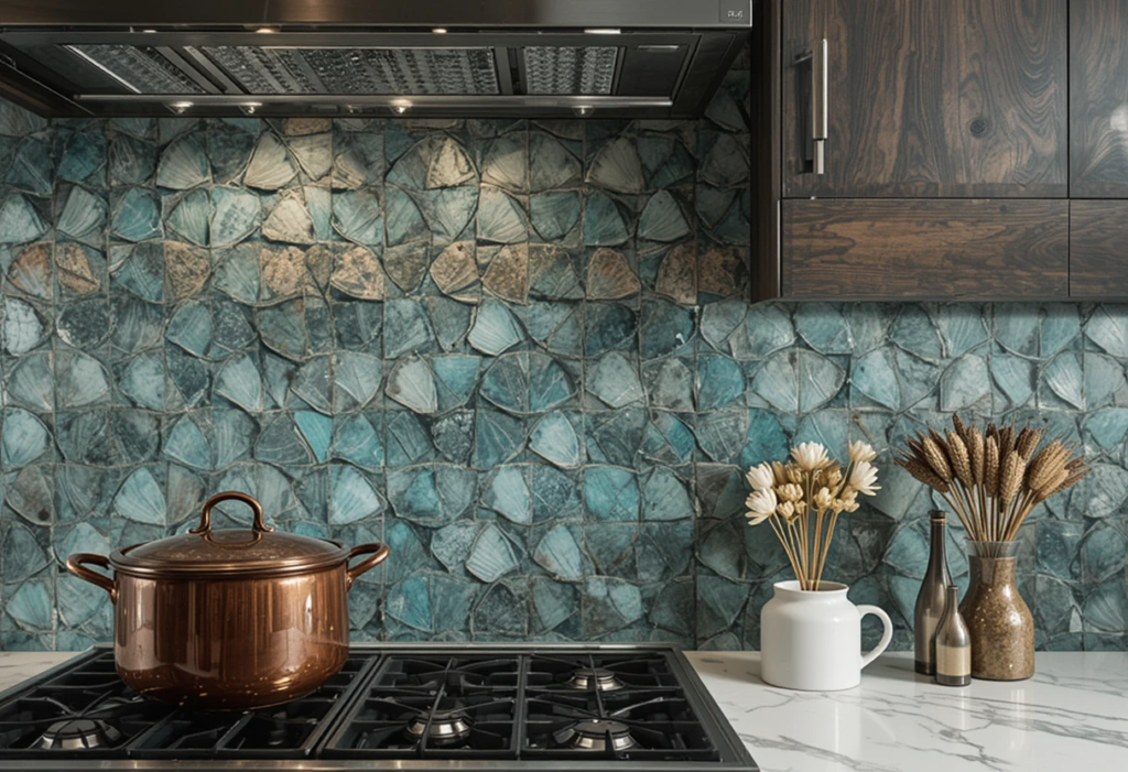 Enchanting Fish Scale Tiles That Bewitch, gray kitchen Backsplash Ideas