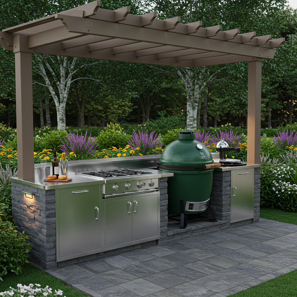 Read more about the article 19 Green Egg Outdoor Kitchen Inspiring Design Ideas 2025