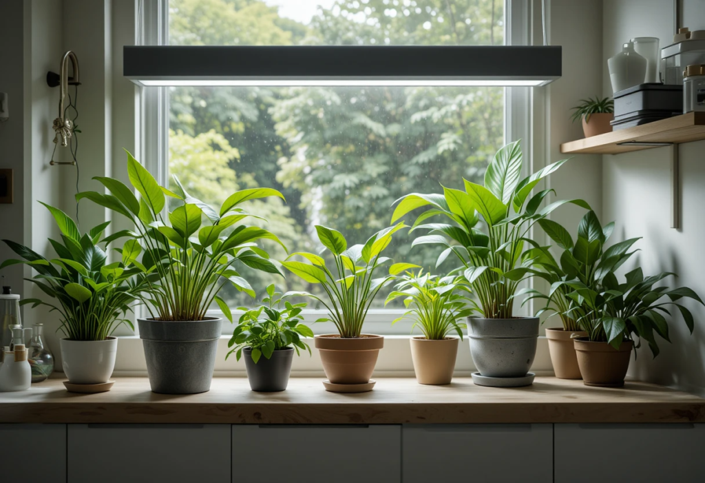 Grow Plants for Fresh Air, Small Space Kitchen Ideas.