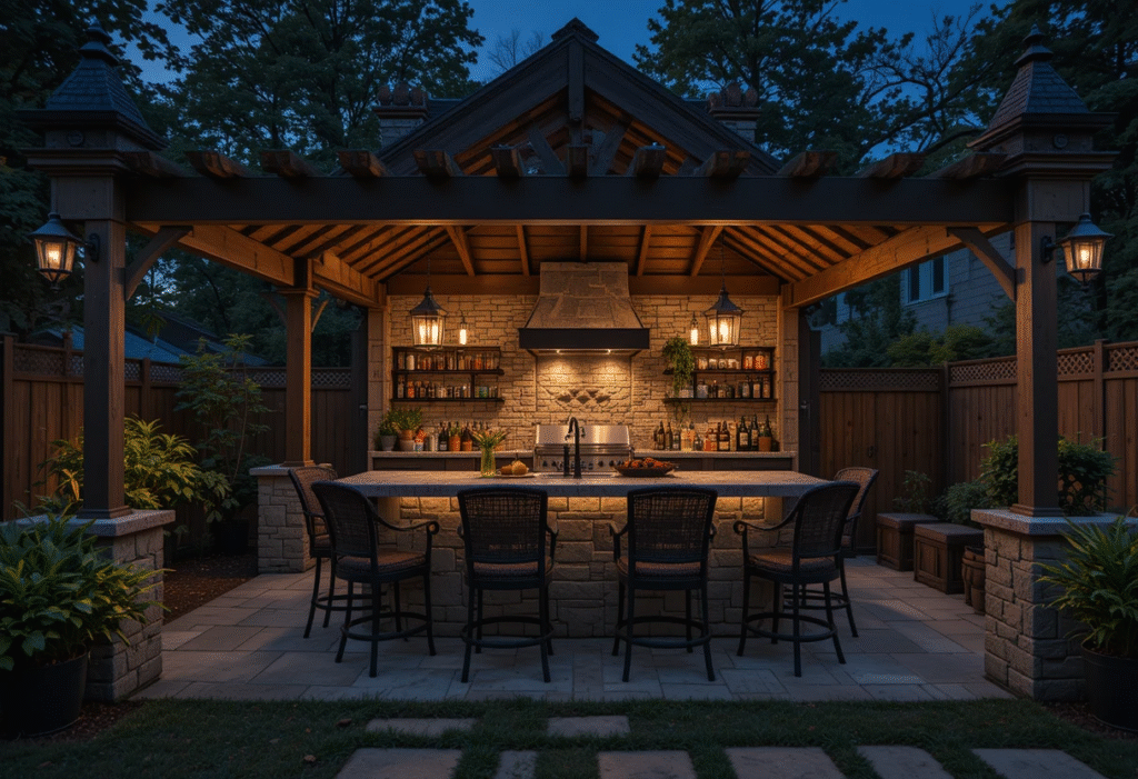 Lanterns for Warm Glow, Stunning Outdoor Kitchen Lighting Ideas To Inspire 2025.