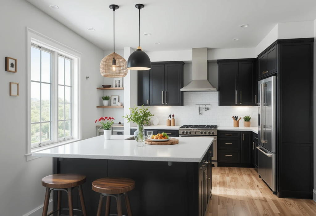 Paint Walls to Feel Big, Small Space Kitchen Ideas.