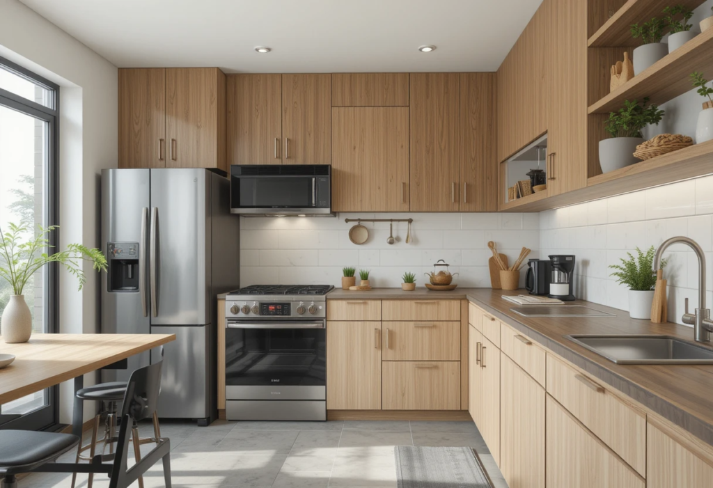 Plan Layout to Move Easy, Small Space Kitchen Ideas.