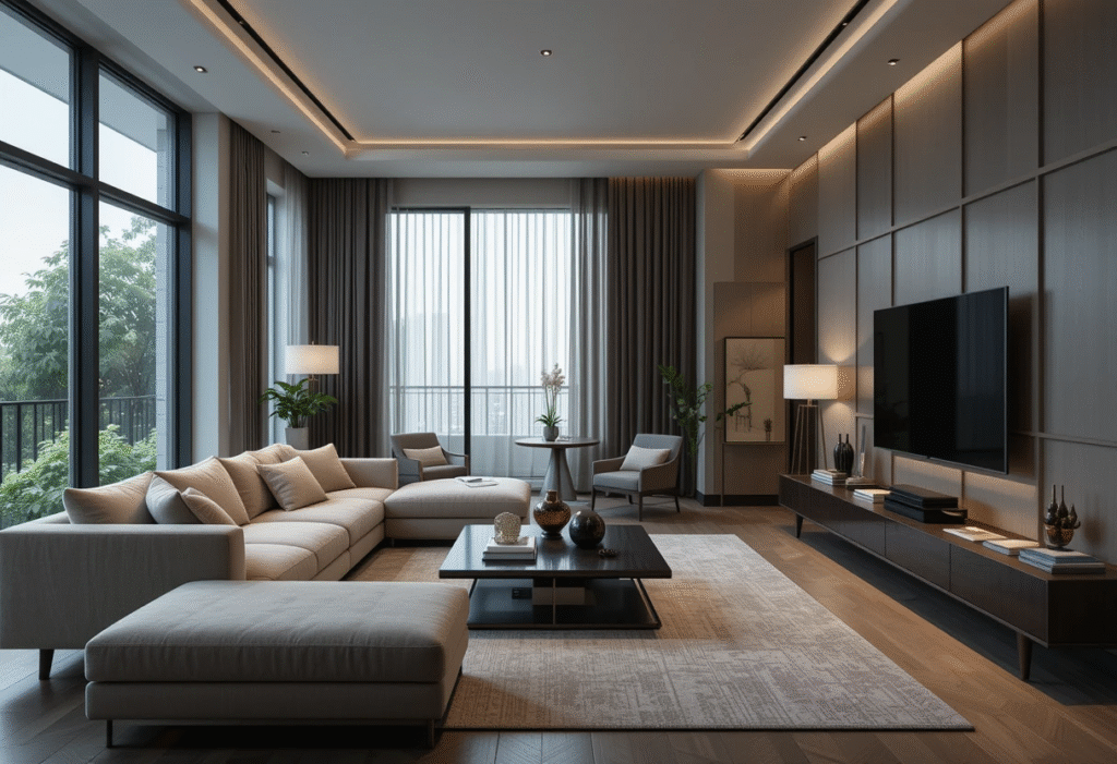 Small Modern Luxury Living Room Ideas Featuring Neutral Palettes