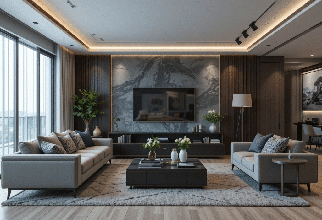 Small Modern Luxury Living Room Ideas with Multifunctional Pieces