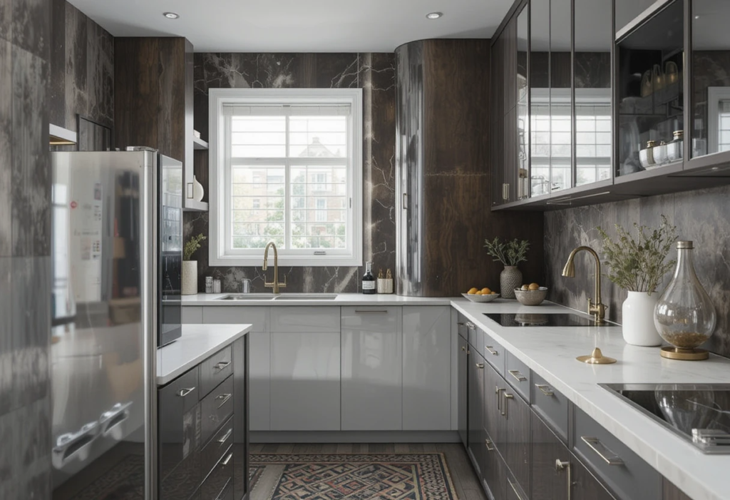 Small Space Kitchen Ideas Using Mirrors, Small Space Kitchen Ideas.