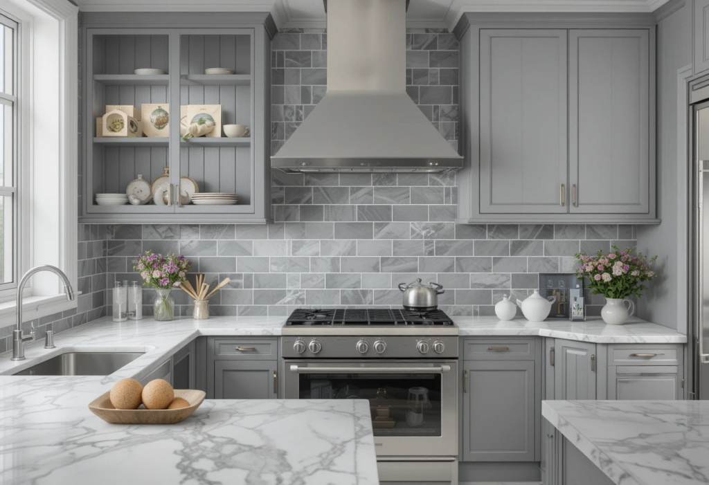 Stunning Gray Subway Tiles for Timeless Elegance, Gray Kitchen Backsplash Ideas.