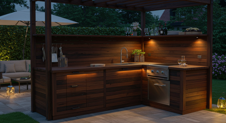Wood Outdoor Kitchen Ideas Ignite Your Backyard Bliss 2025