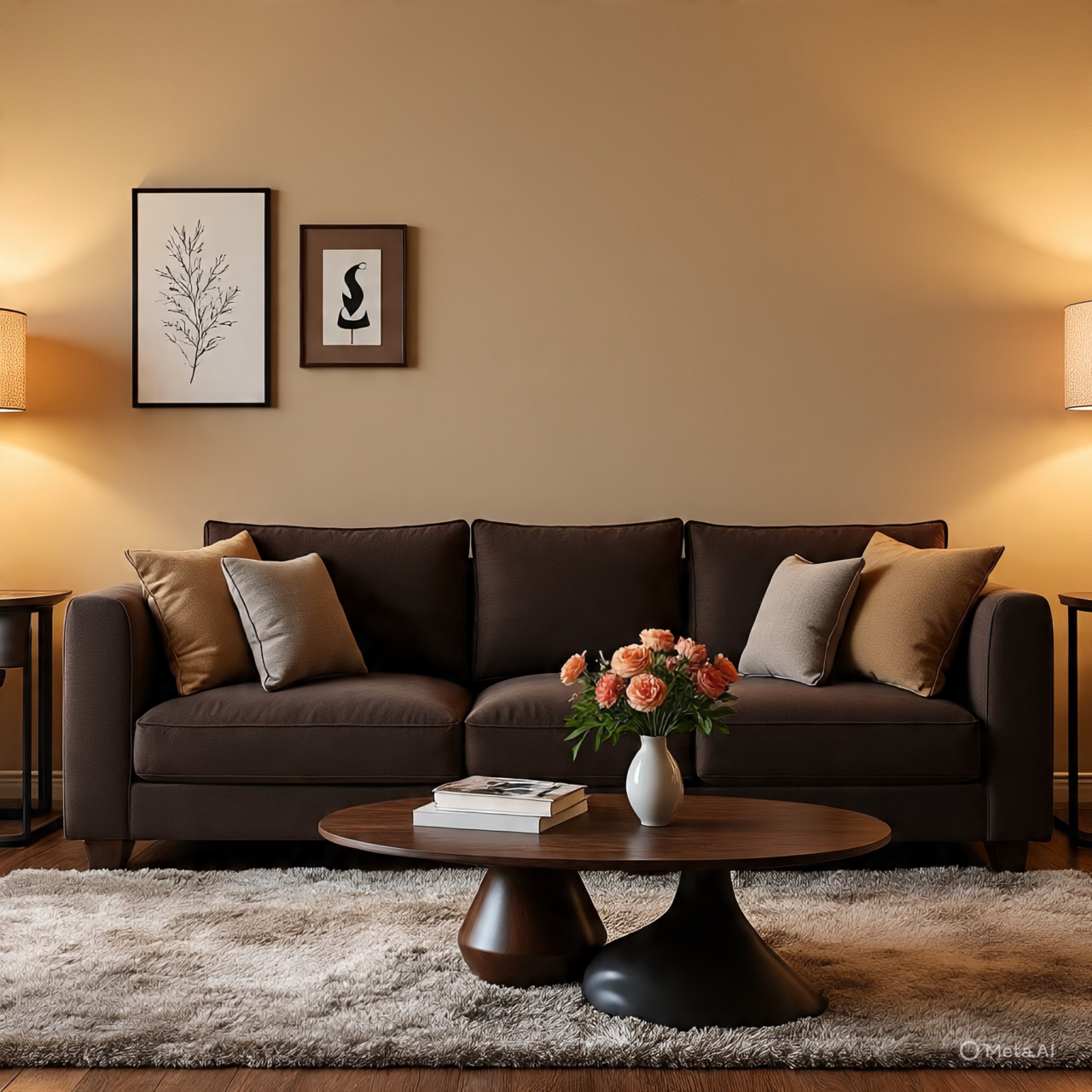 You are currently viewing Dark brown couch living room ideas